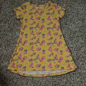 One Step Up Yellow and Pink Floral Top